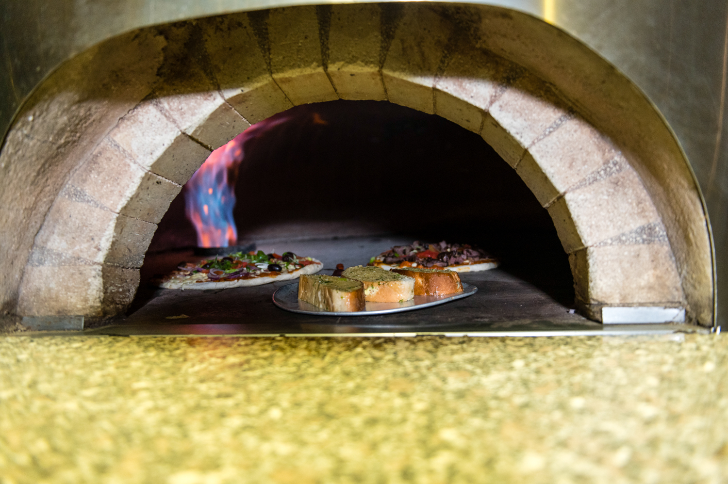 Pizza menu at the Grove Bar & Grill