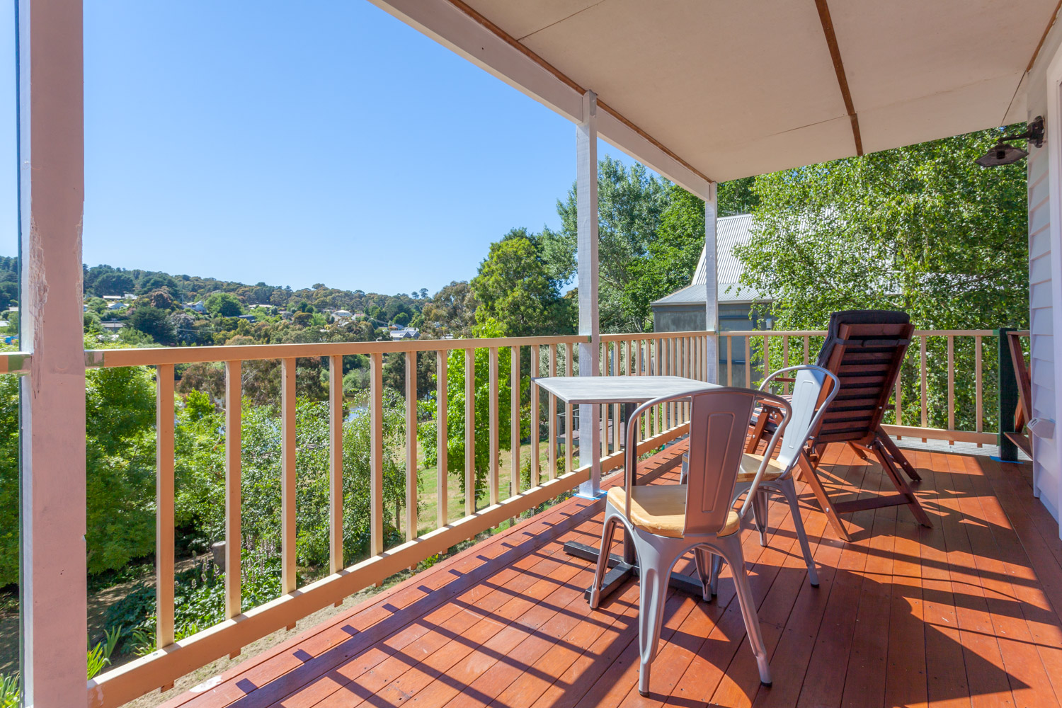 Balcony overlooking Lake Daylesford
