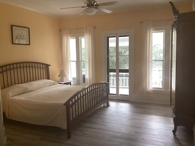 This king size room European room screams honeymoon