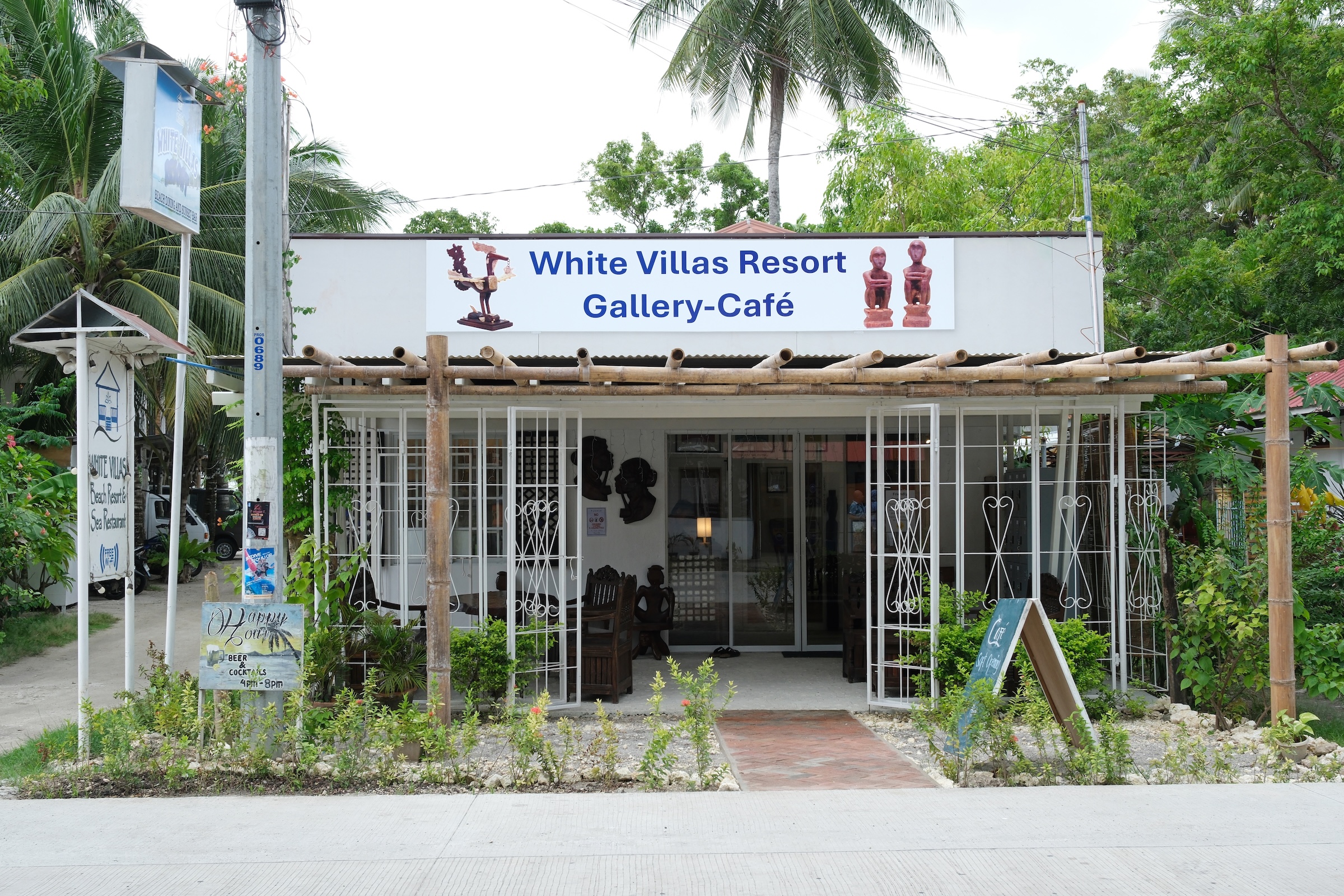 cafe gallery white villas resort siquijor