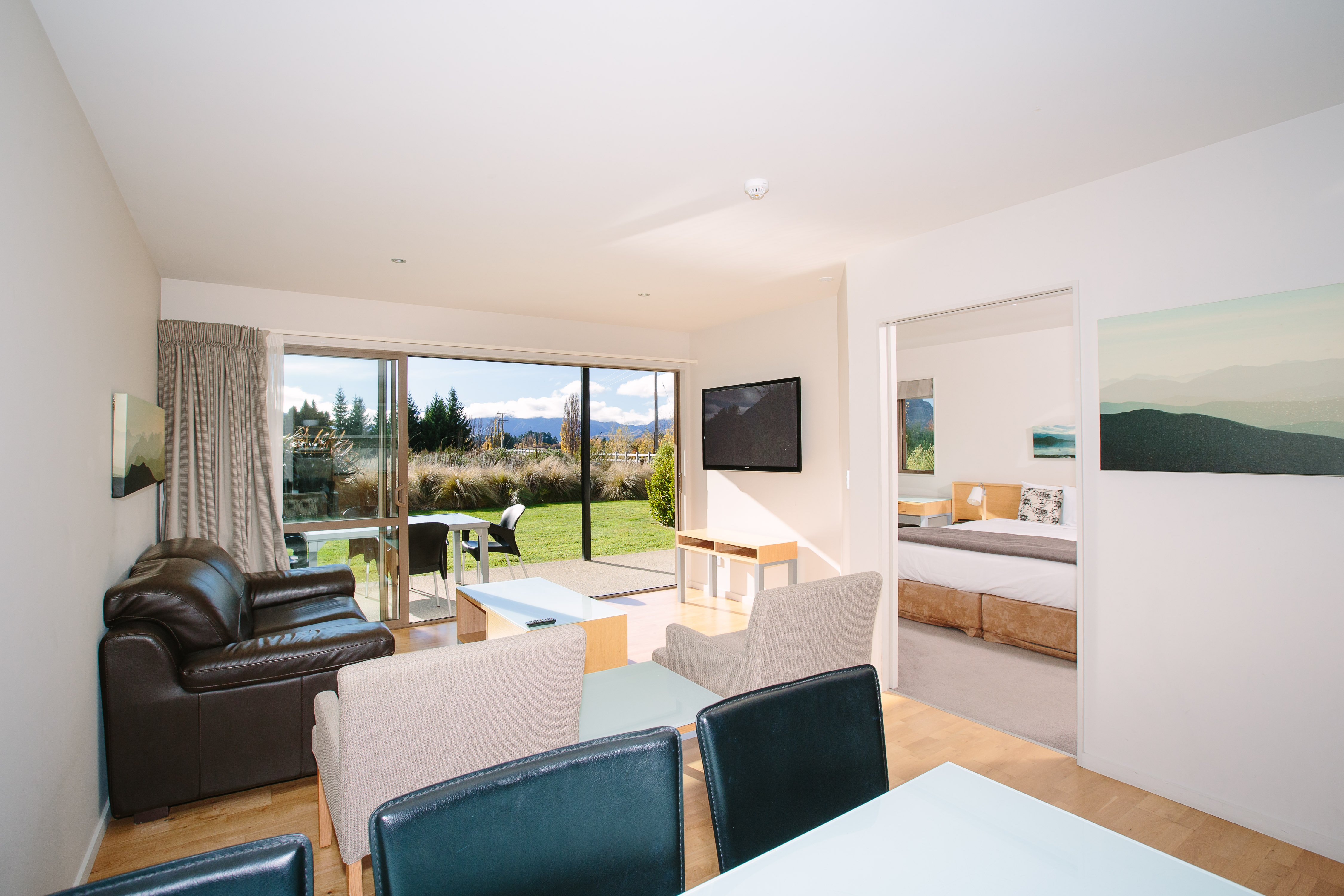 Modern and inviting two-bedroom apartment at Oakridge Resort, perfect for families or groups with a separate living area and
