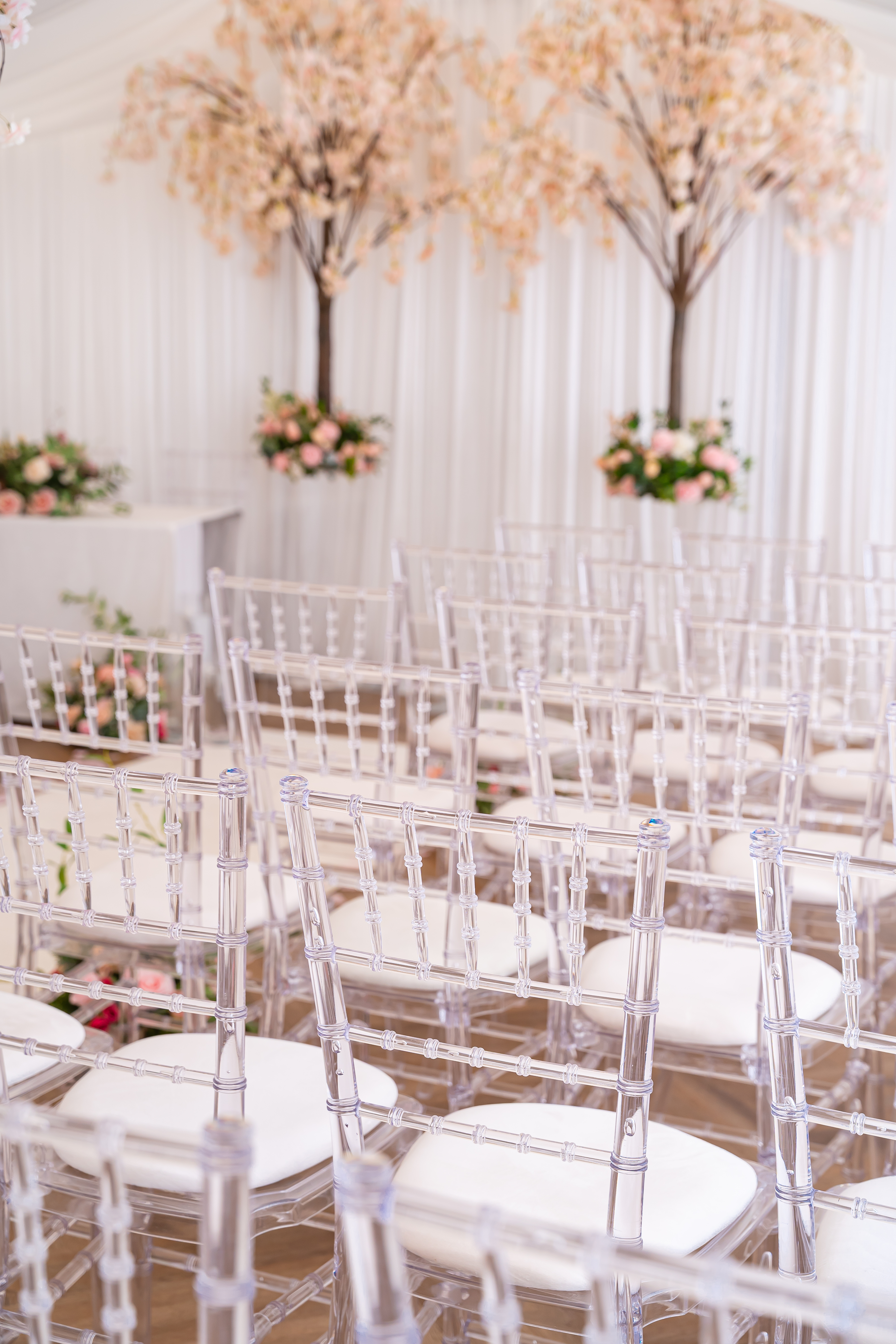 Outdoor wedding ceremony space