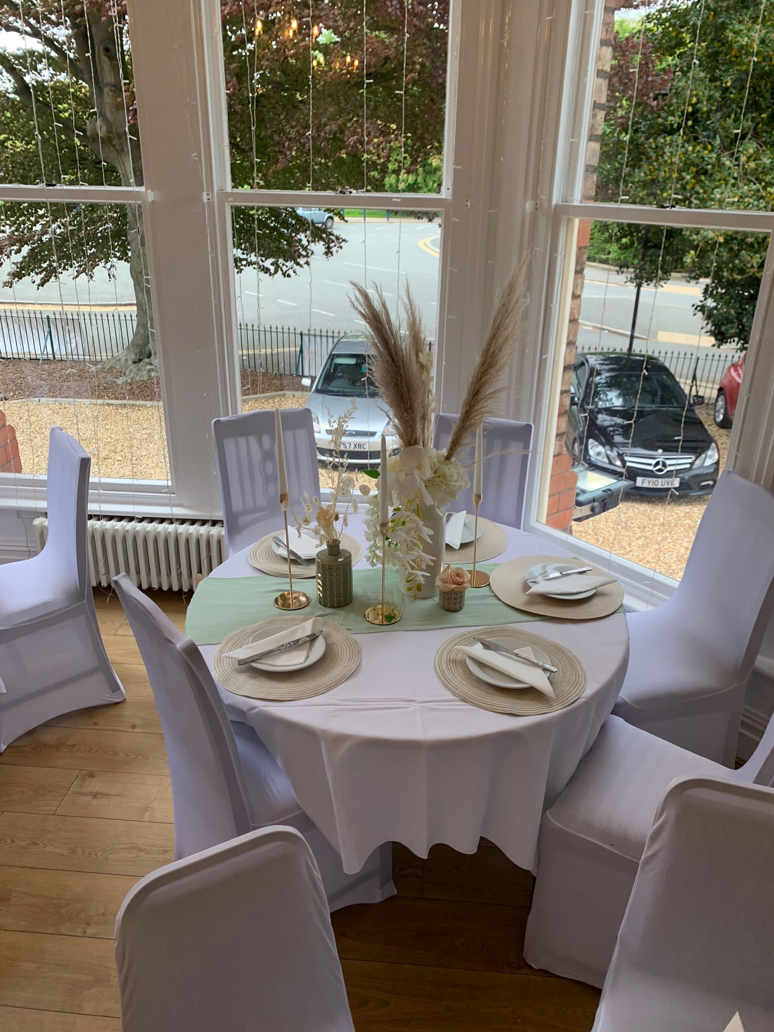 baby shower, room decor, park view