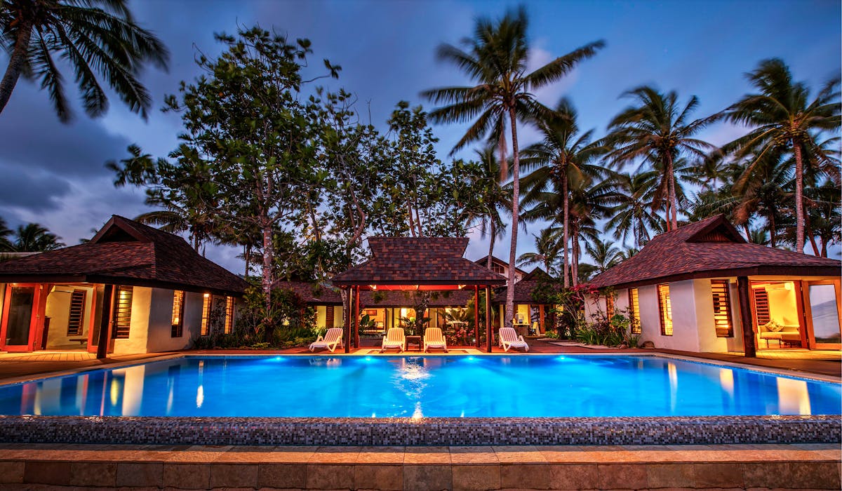 beachfront boutique hotel coral coast fiji infinity pool