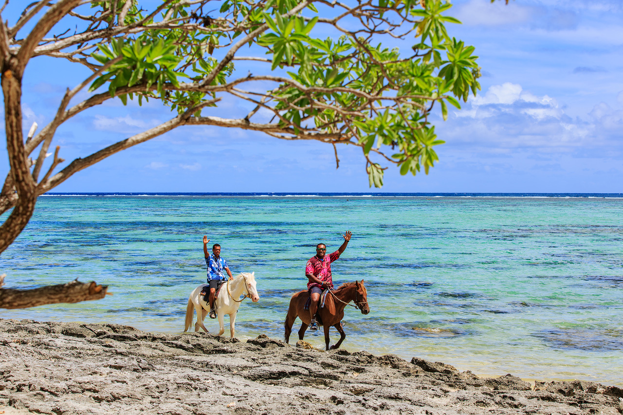 Beautiful Scenic Activities Coral Coast Fiji beach horseriding