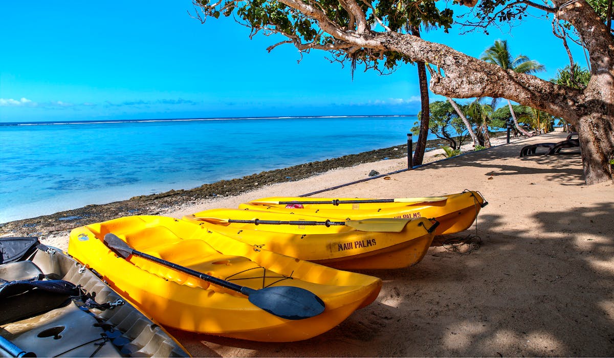 beachfront boutique hotel coral coast fiji ocean kayaking water sports