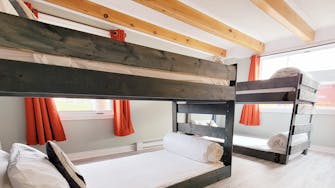Two Twin Bunk bed in the Hi Tides Hostel