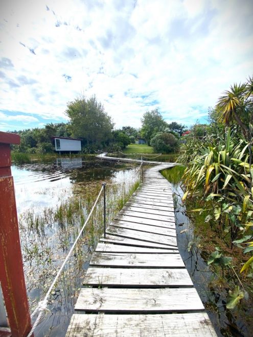 boardwalk out to Studio Villa