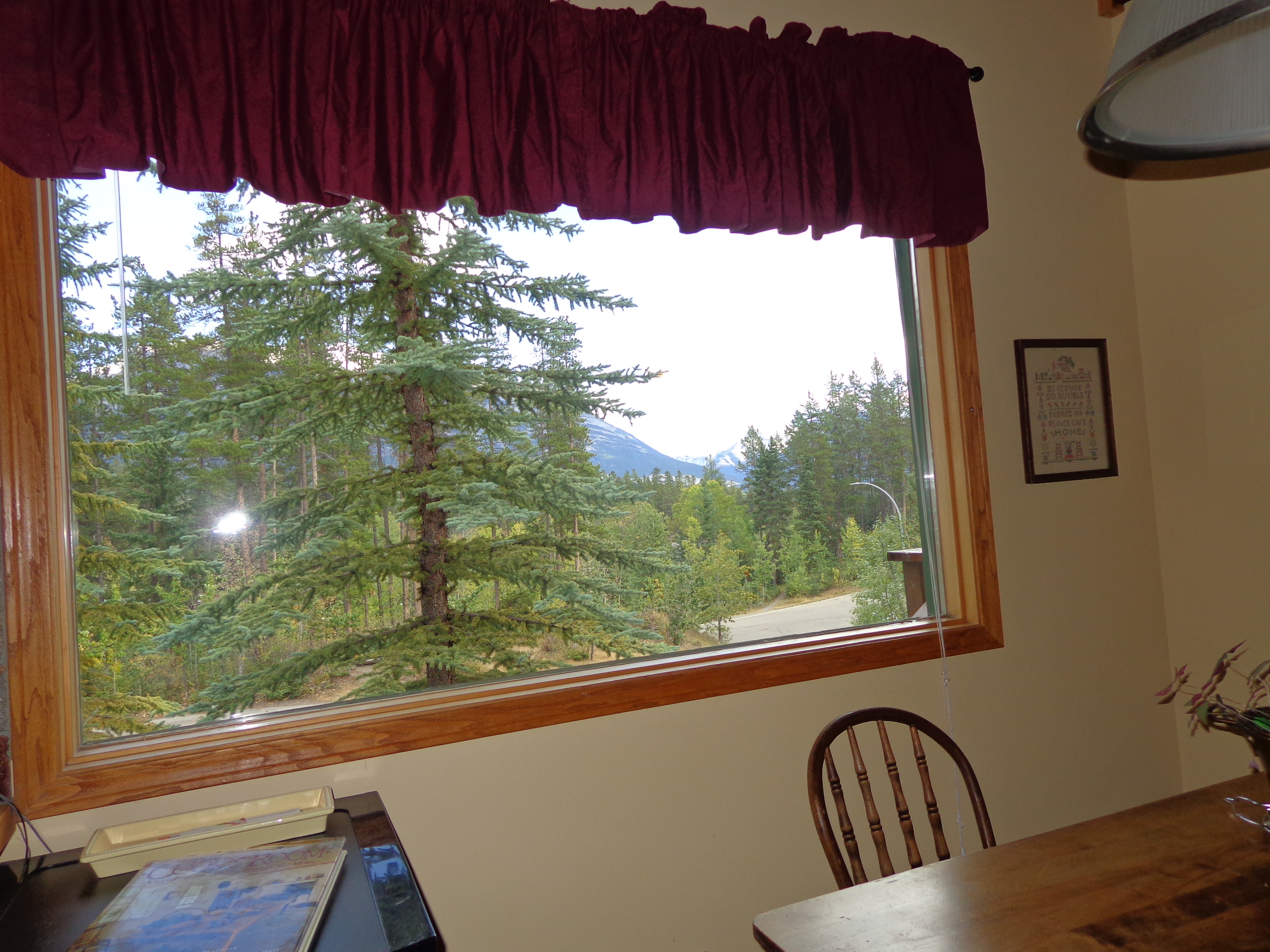 Enjoy a wholesome breakfast in a kitchen with a view