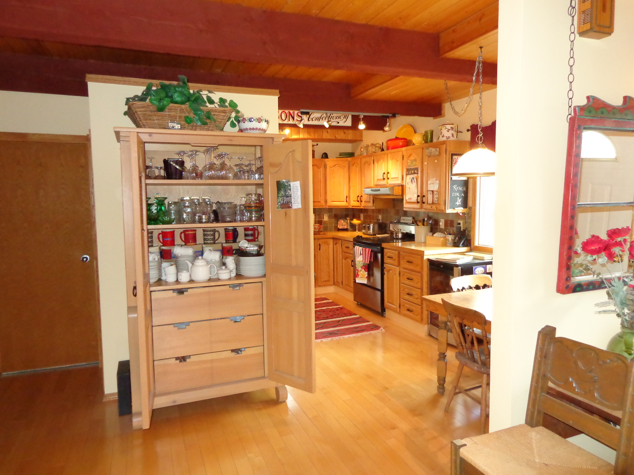 Guests use our modern kitchen for lunches, dinner and snacks