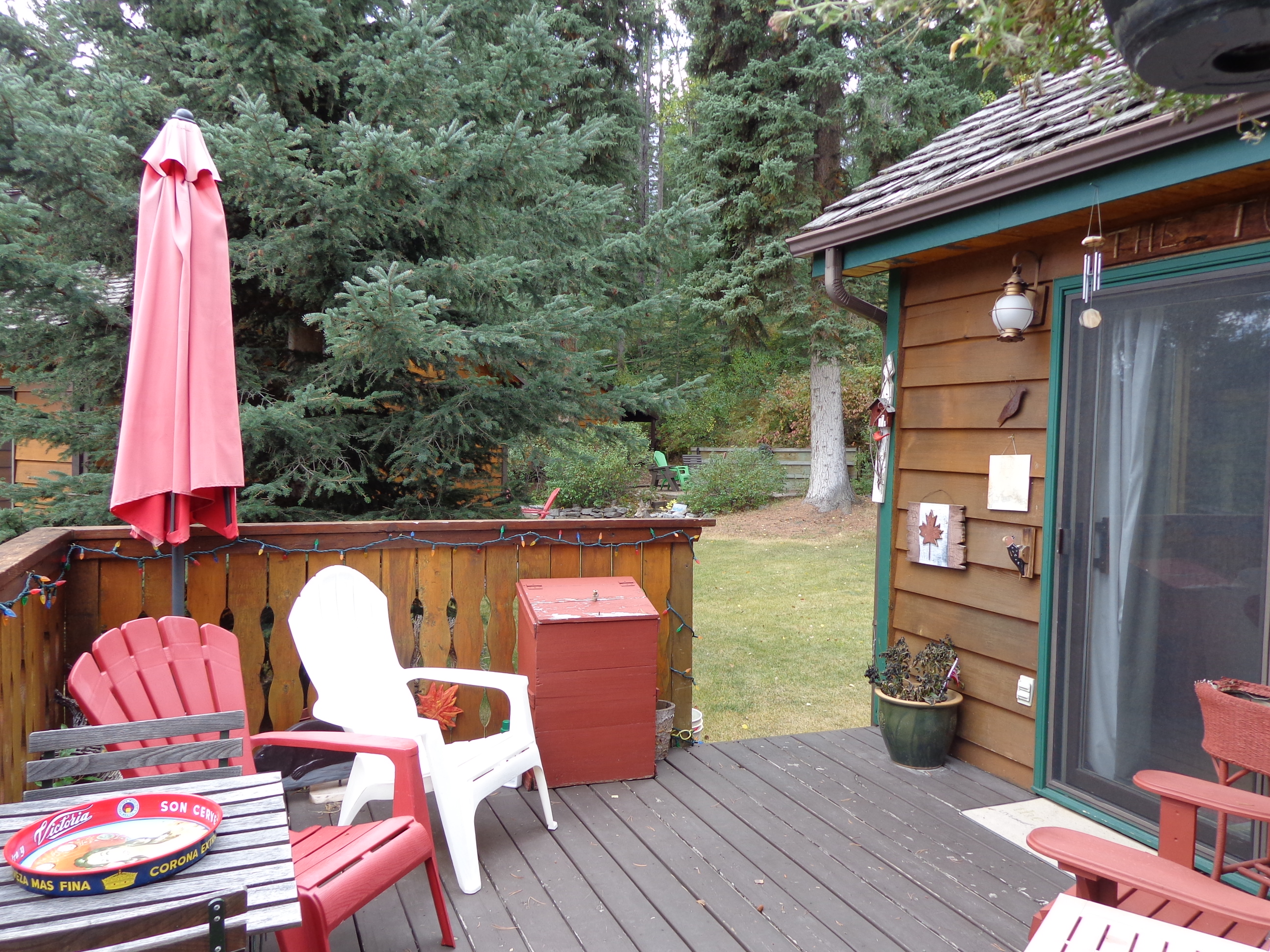 Relax or BBQ on the front deck when the weather is good