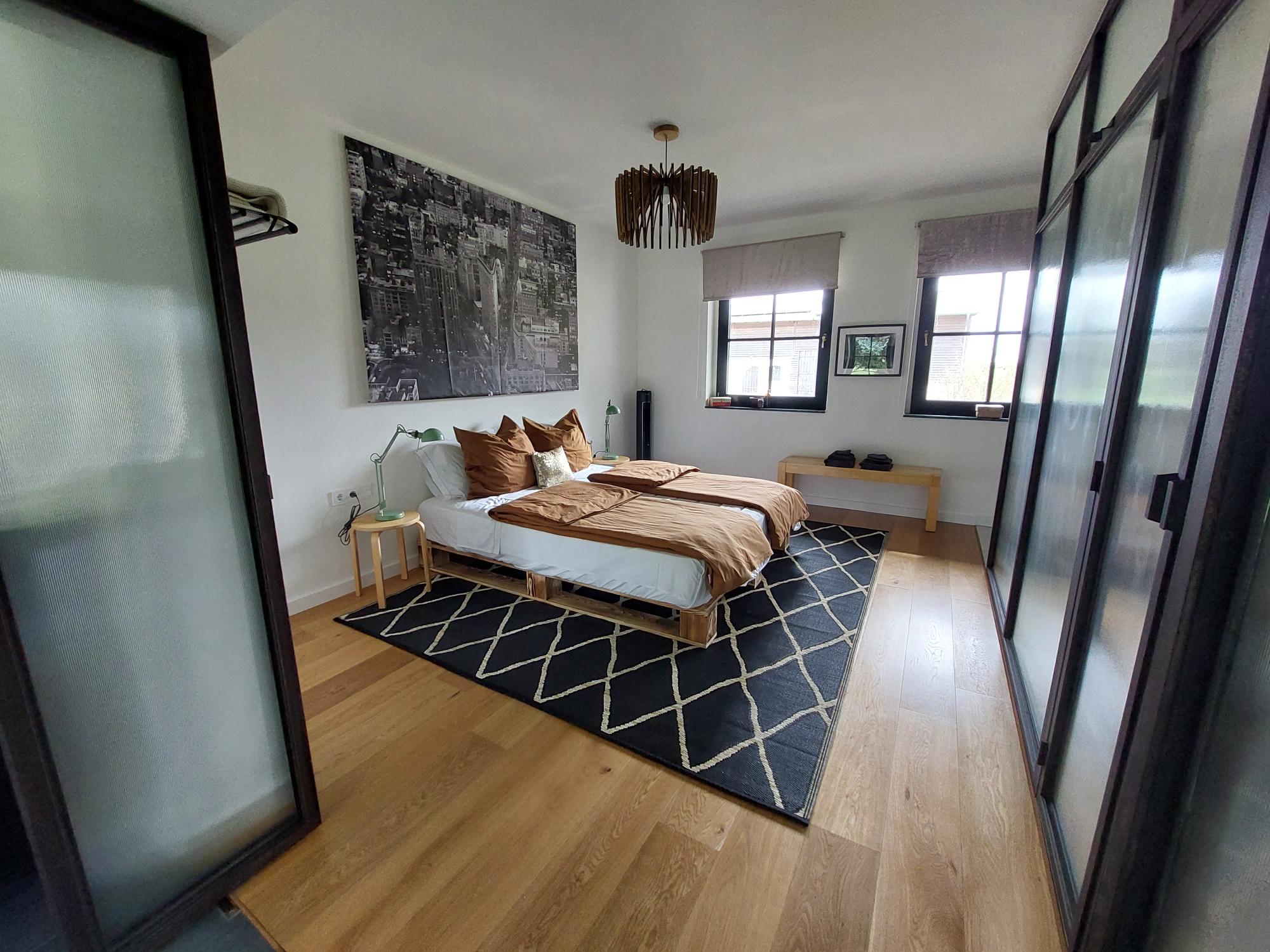 View of the bedroom from the living room