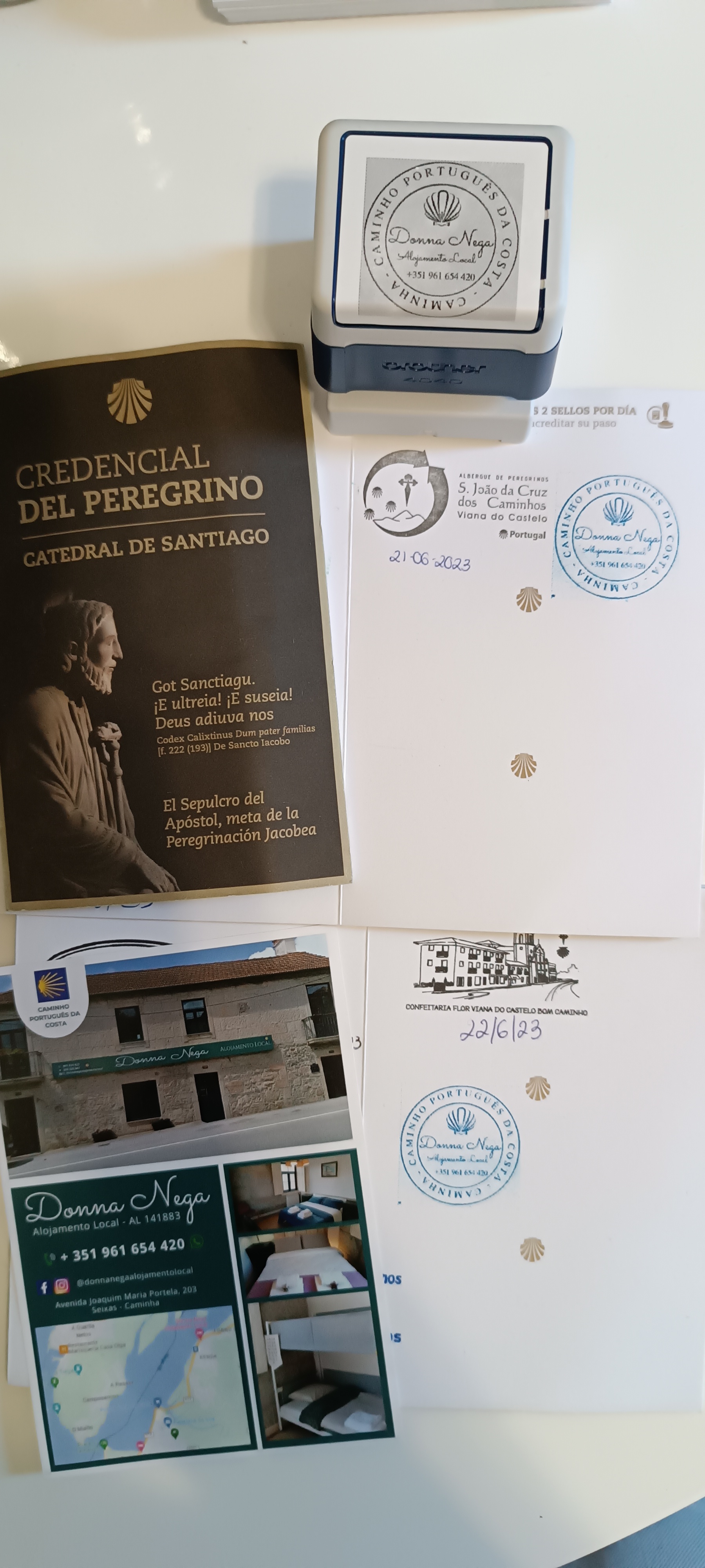 stamp for pilgrim’s credential