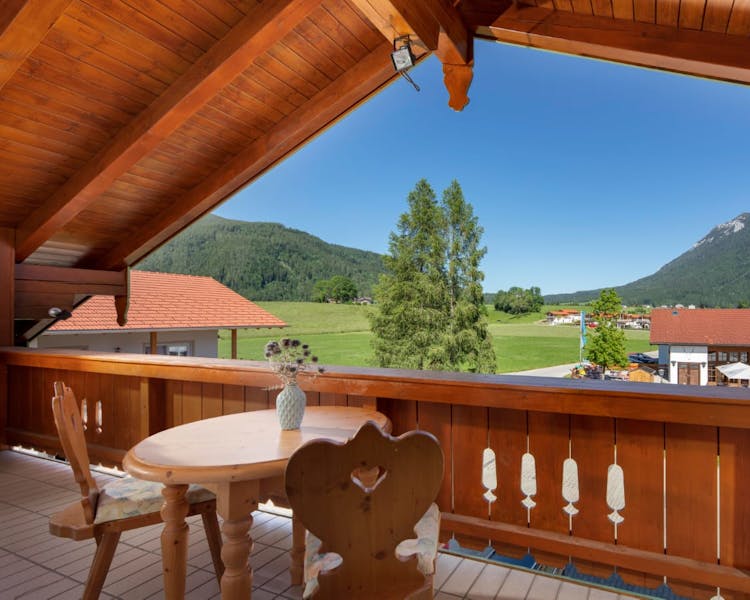 Bergblick, Ferienwohnung Der Fuchsbau, Balkon, Inzell, Mountainview