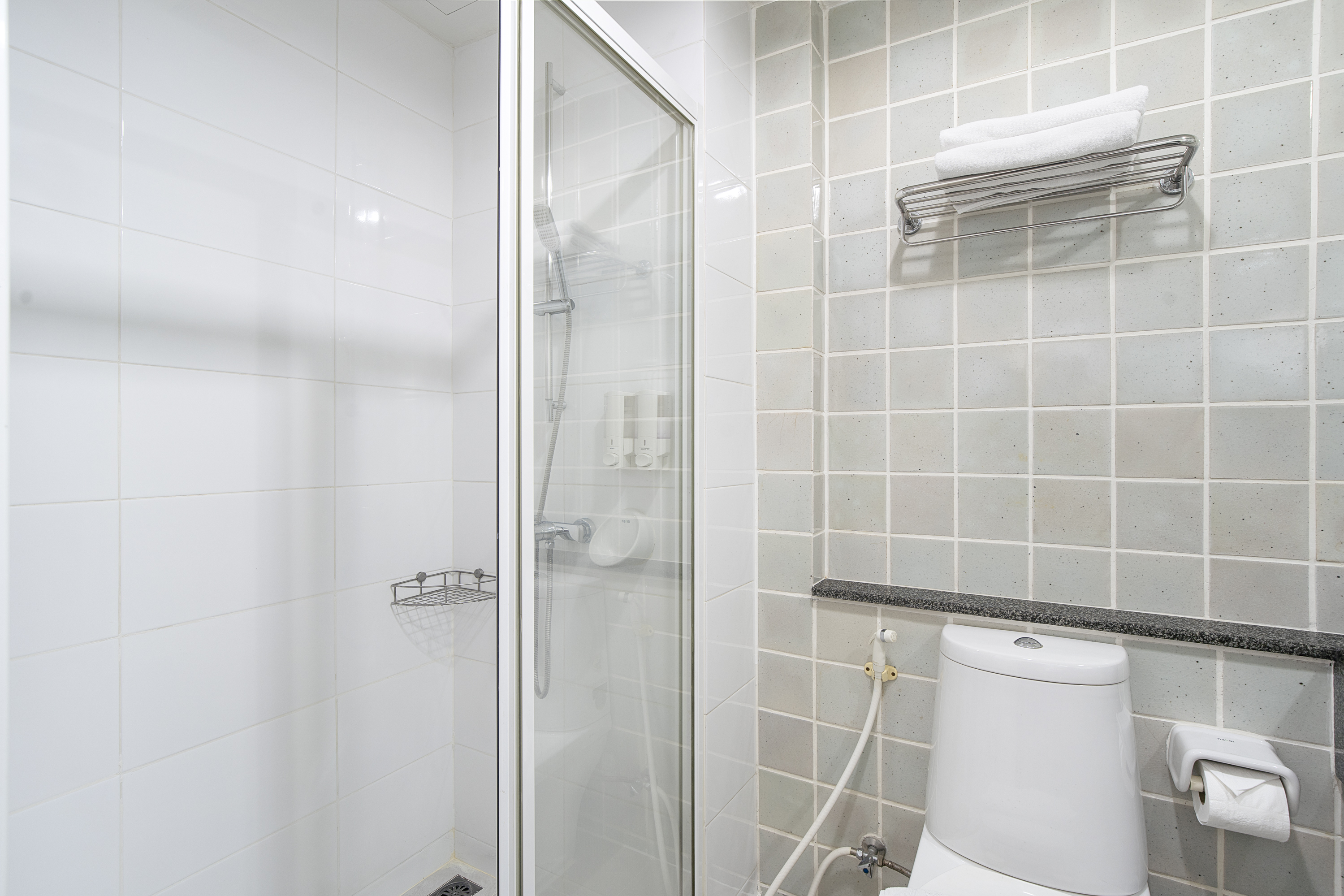 Bathroom with seperate shower