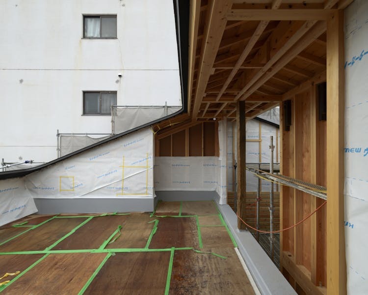 Shimaya Stays Komatsu Residences Construction - Rooftop Space