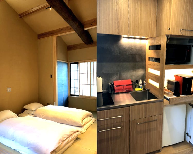 Shimaya Stays Komatsu Residences - 1BR Living Area and Kitchenette