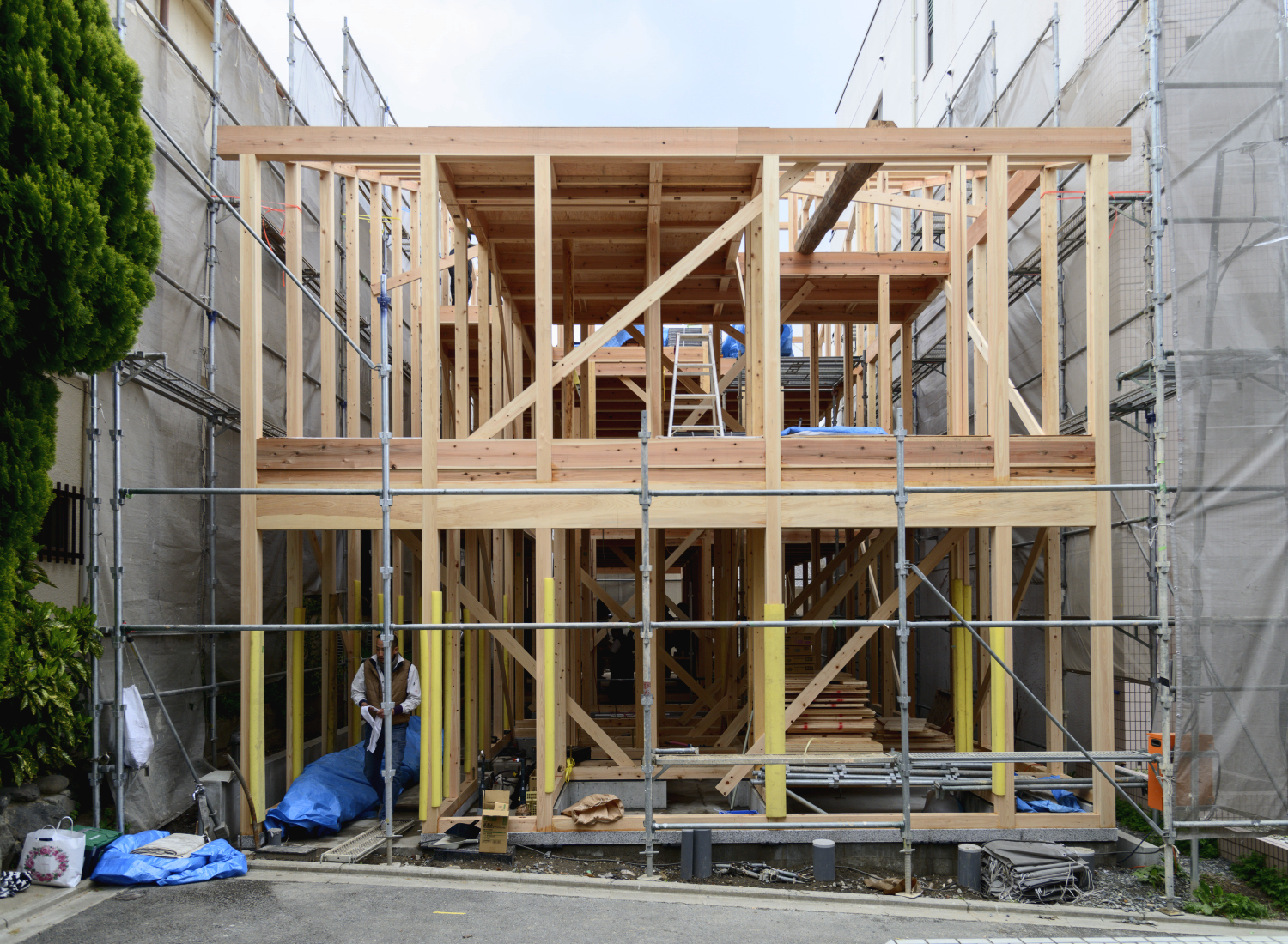 Shimaya Stays Komatsu Residences Construction - External Structure