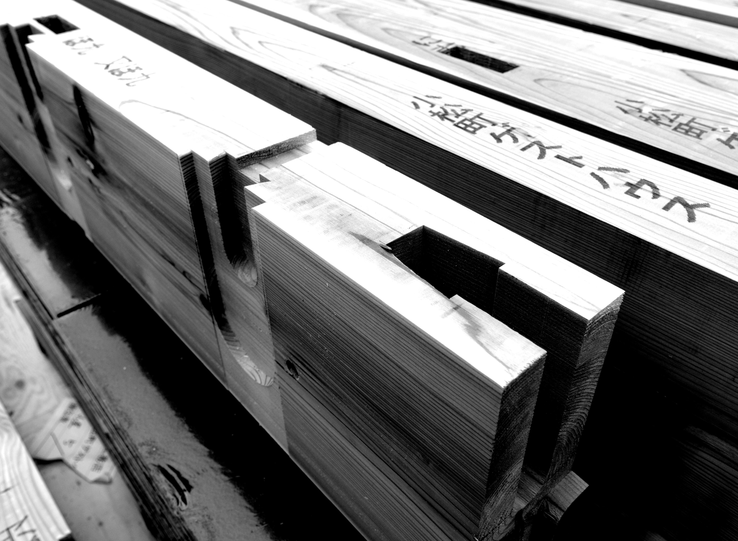 Shimaya Stays Komatsu Residences Construction - Structural beams