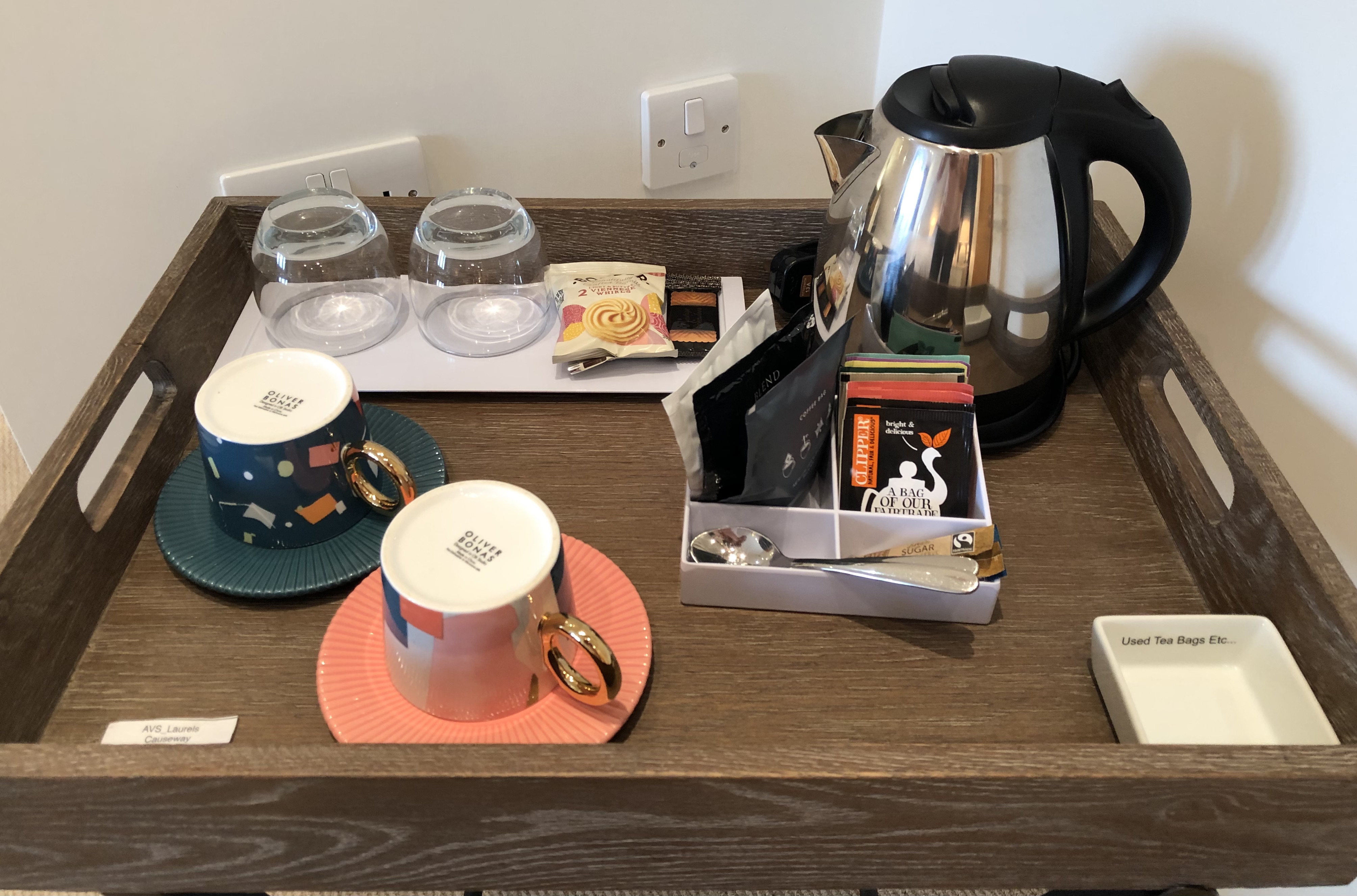 Luxury Double - tea and coffee tray