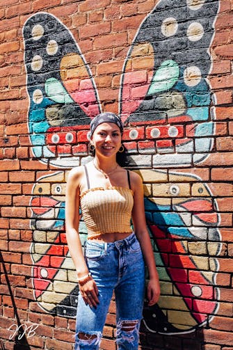 Butterfly wings mural, Fairfield, Il