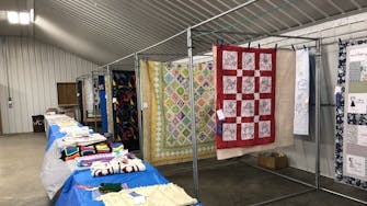 Several quilts at 4H show