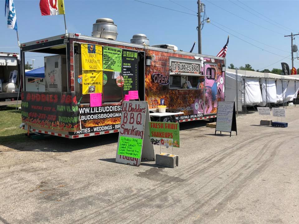 Wayne County Fair midway food vendor truck