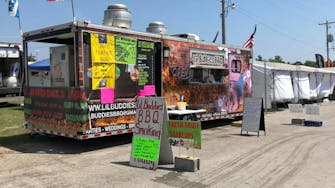 Wayne County Fair midway food vendor truck