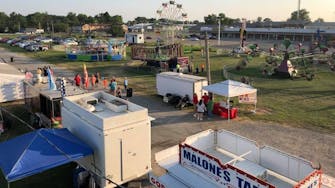 Wayne County Fair midway