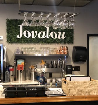 Jovalou Cuisine & Cocktails interior Fairfield, Il.