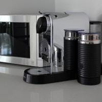 Forget the hotel/motel style coffee and tea all suites are equipped with Nespresso coffee machines and more.