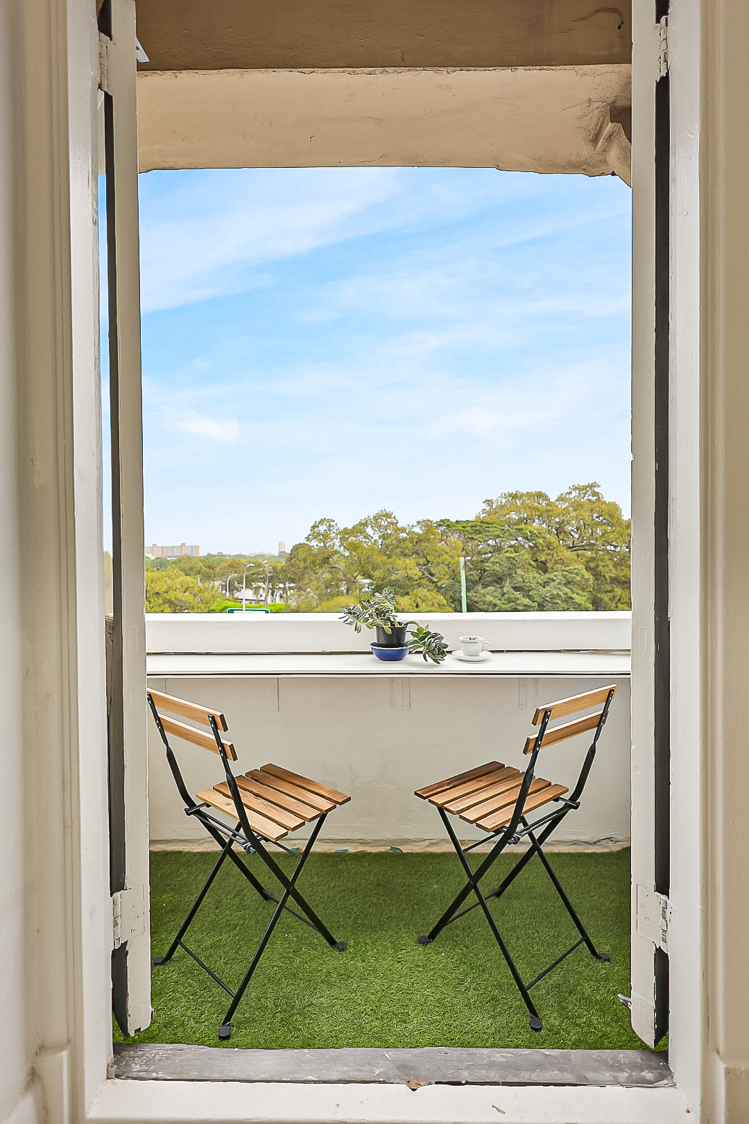 Balcony view from Deluxe 4 Bed Dormitory