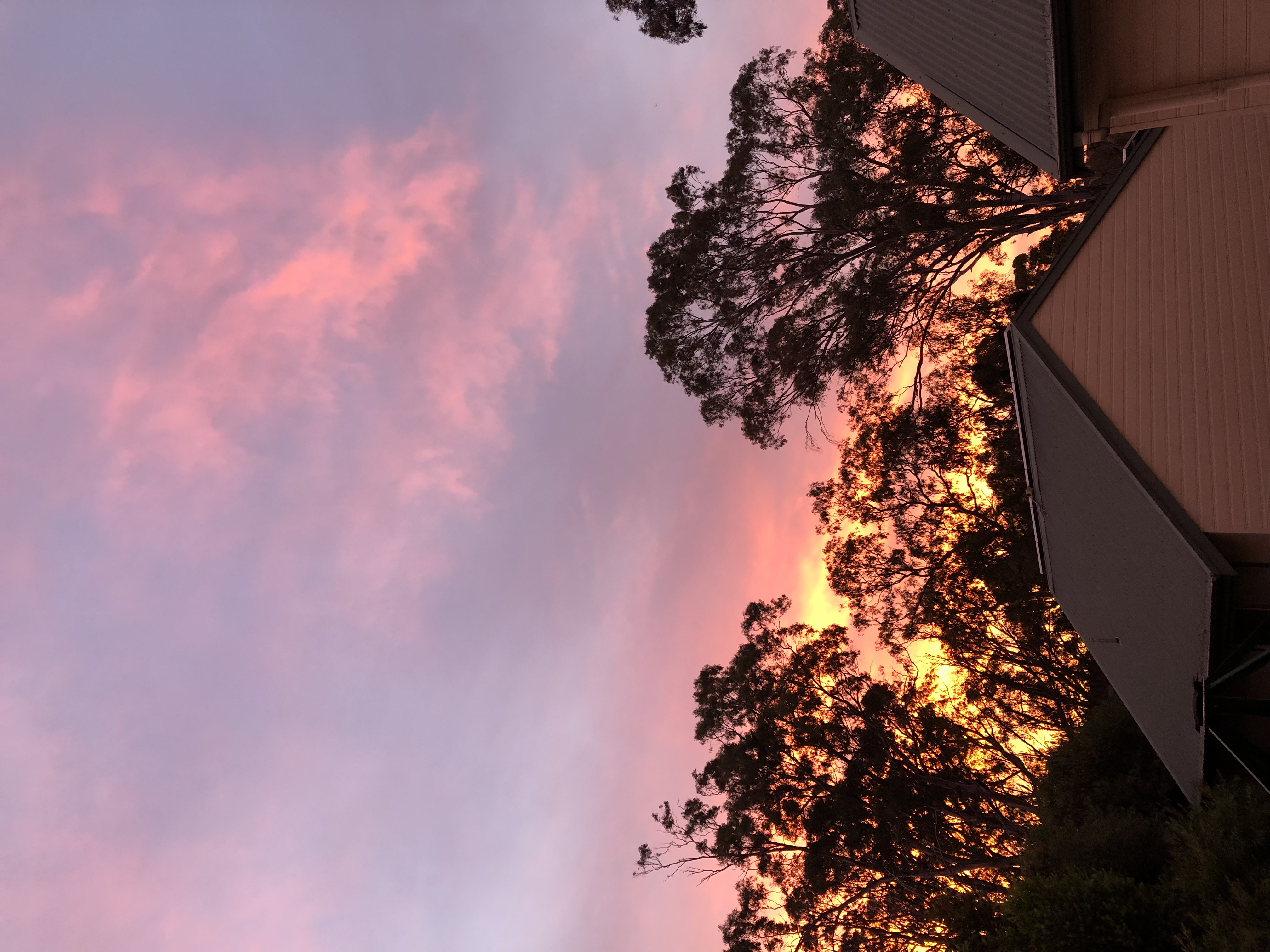 Sunset over cottage 1