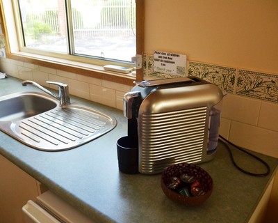 Coffee machines in all cottages