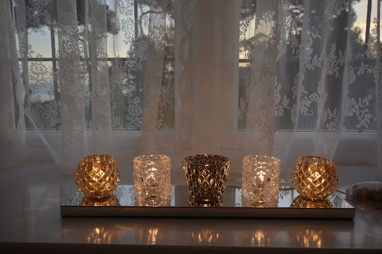 Haven Hall Hotel Bedroom 2 Tea Lights