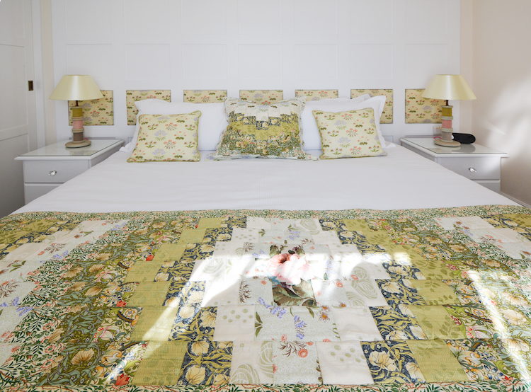 Haven Hall Hotel Garden Suite 4 quilt close up