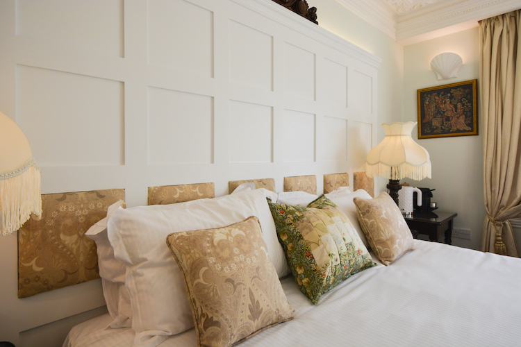 Haven Hall Hotel Bedroom 2 Bedhead & pillows