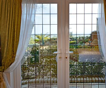Haven Hall Hotel Sea View 1 Bedroom French Window view