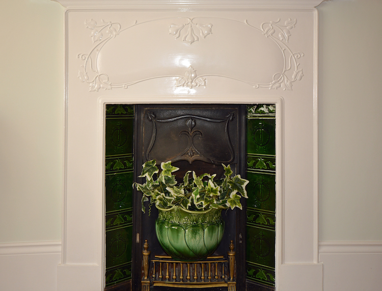 Haven Hall Hotel Bedroom 2 Cast Iron Fireplace