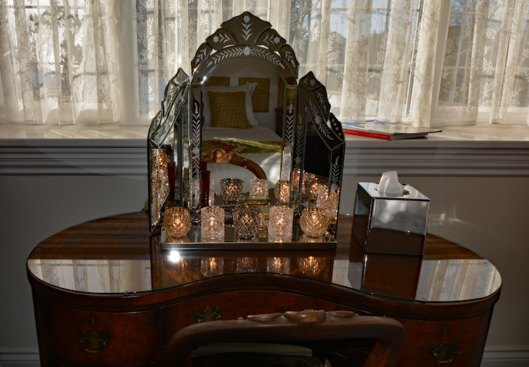 Haven Hall Hotel Bedroom 4 dressing table tea lights