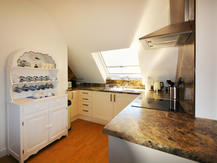 Haven Hall Hotel Sea View 3 Suite sunny kitchen view