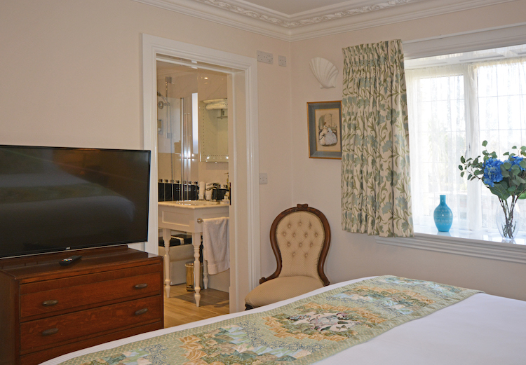 Haven Hall Hotel Bedroom 5 view into bathroom