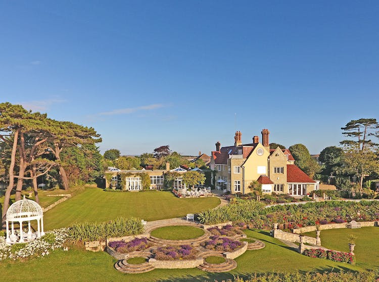 Haven Hall Hotel aerial view of Lutyens Steps