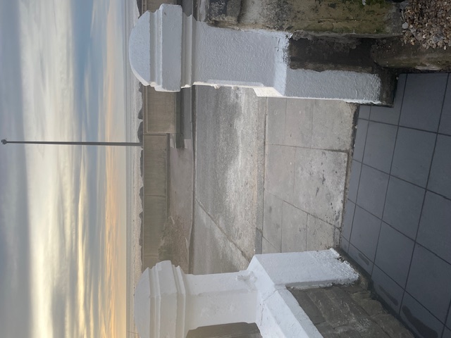 Path of Sunbeam House shoing the access to the promenade