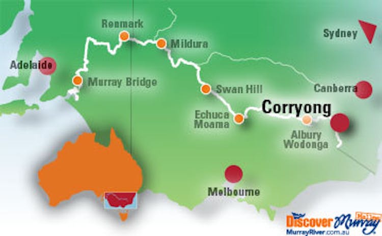 Corryong on the Map