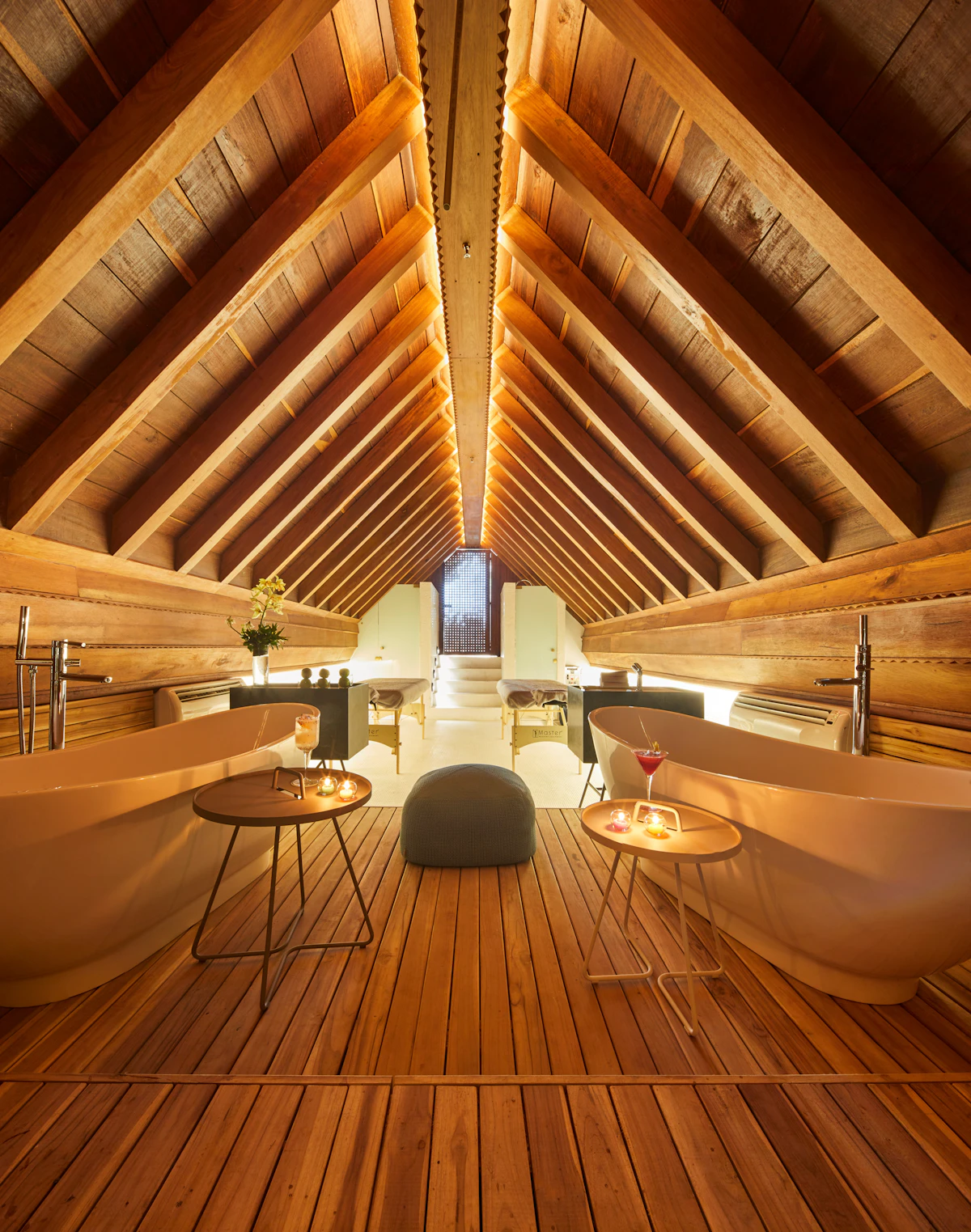 Authentic bathing and spa interior at La Sierra Spa, Casona del Colegio