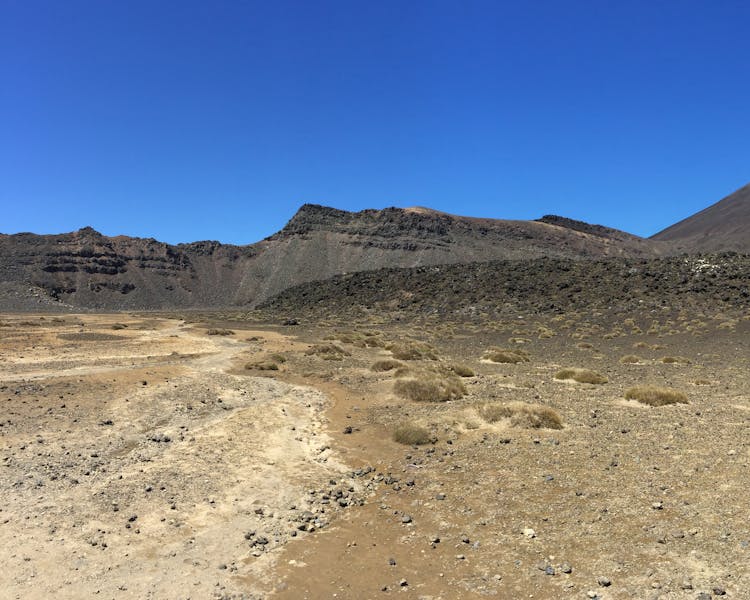 Views of Mt Ngauruhoe on the Tongariro Alpine Crossing.