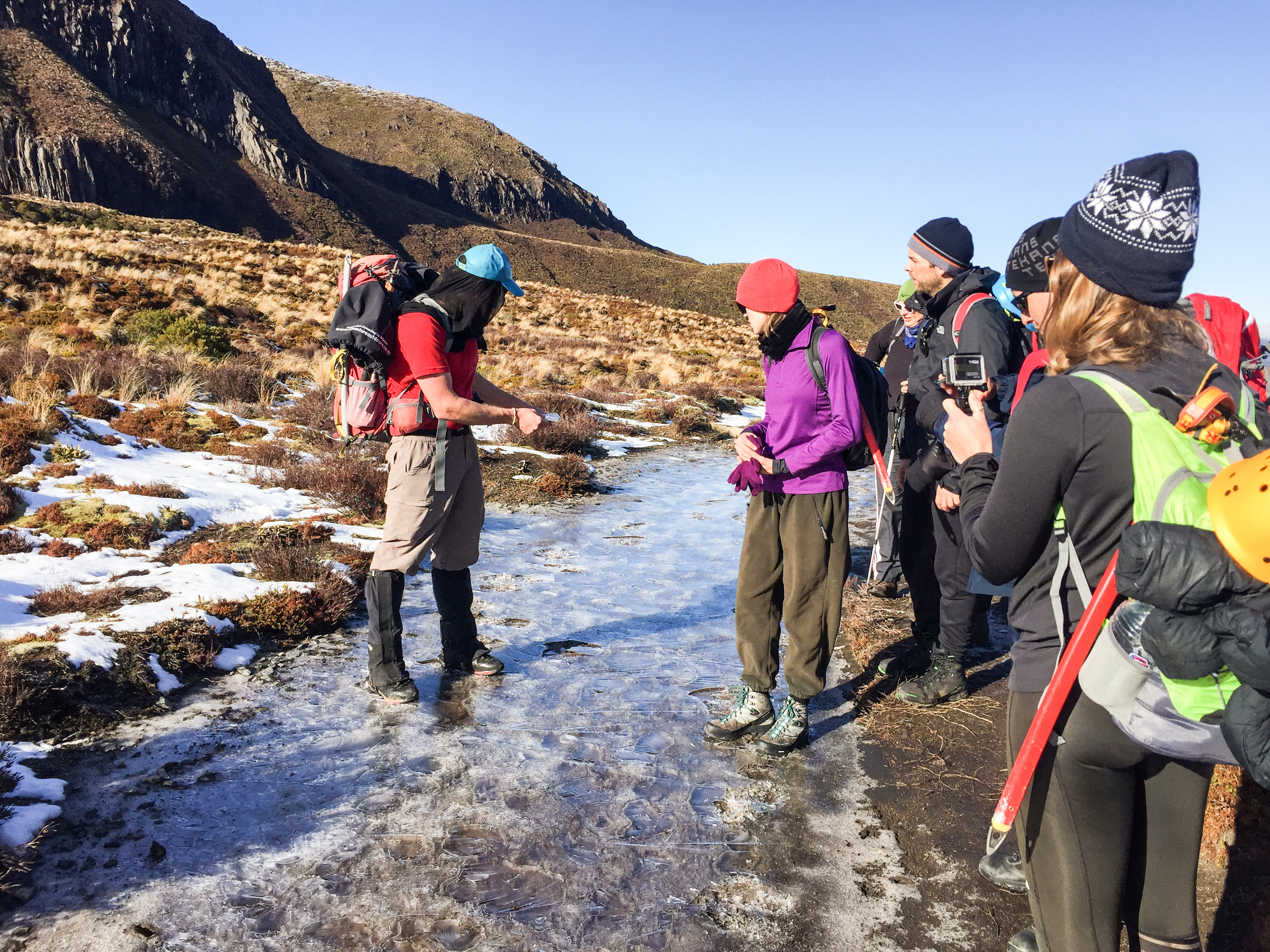 Tongariro crossing clearance winter guided tour