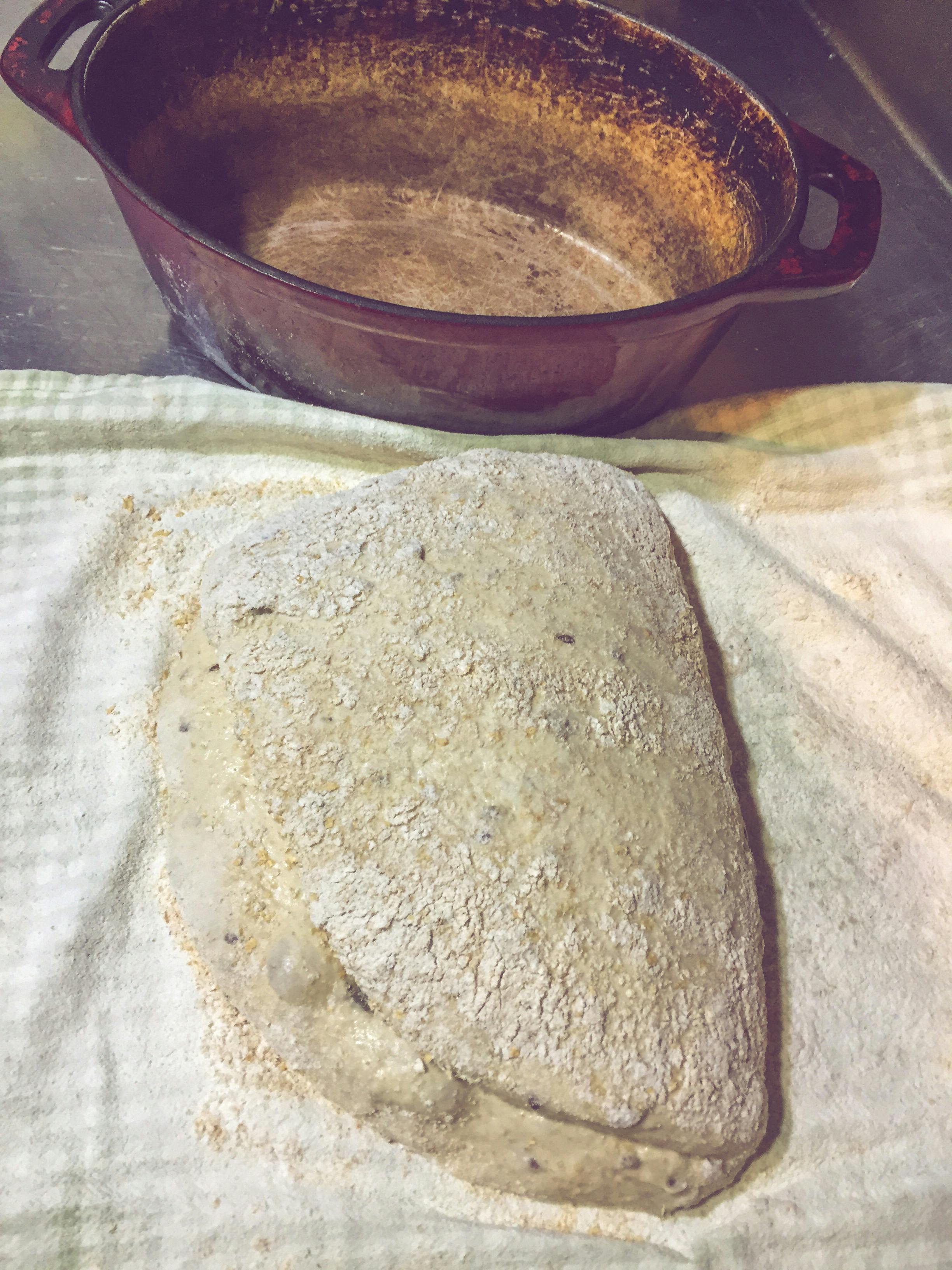 Tongariro Crossing Lodge's artisan bread in the making
