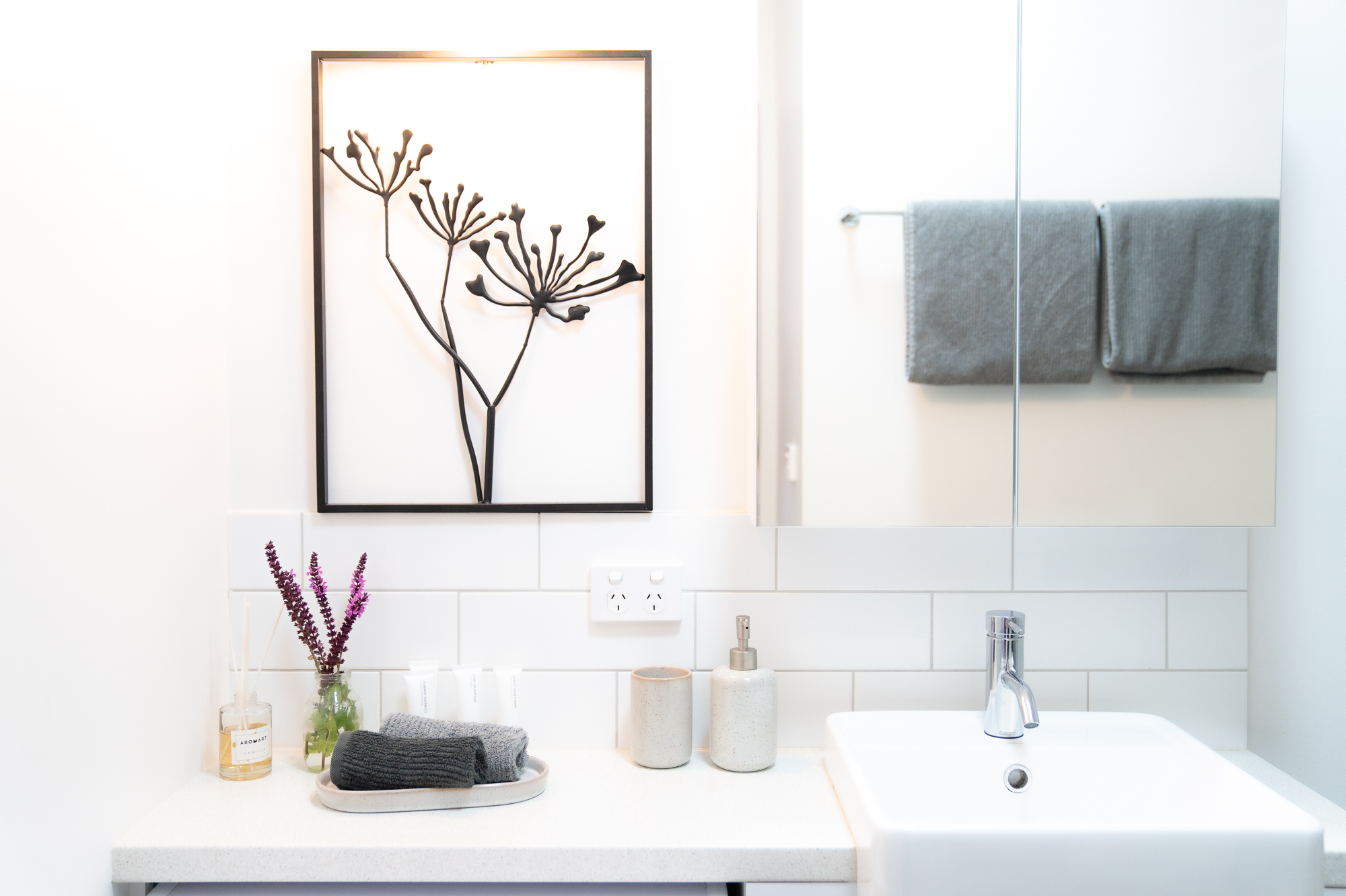 Bathroom sink with Cyan Design Arbre Duex Wall Decor